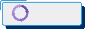 A purple icon of three circular arrows rotating.