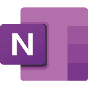 Microsoft onenote icon.