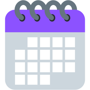An icon of a digital calendar.