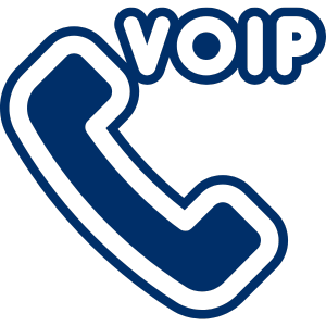 Icon of voip with handset.