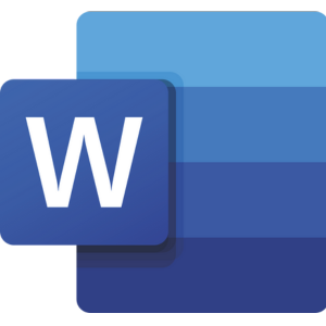Microsoft word icon.