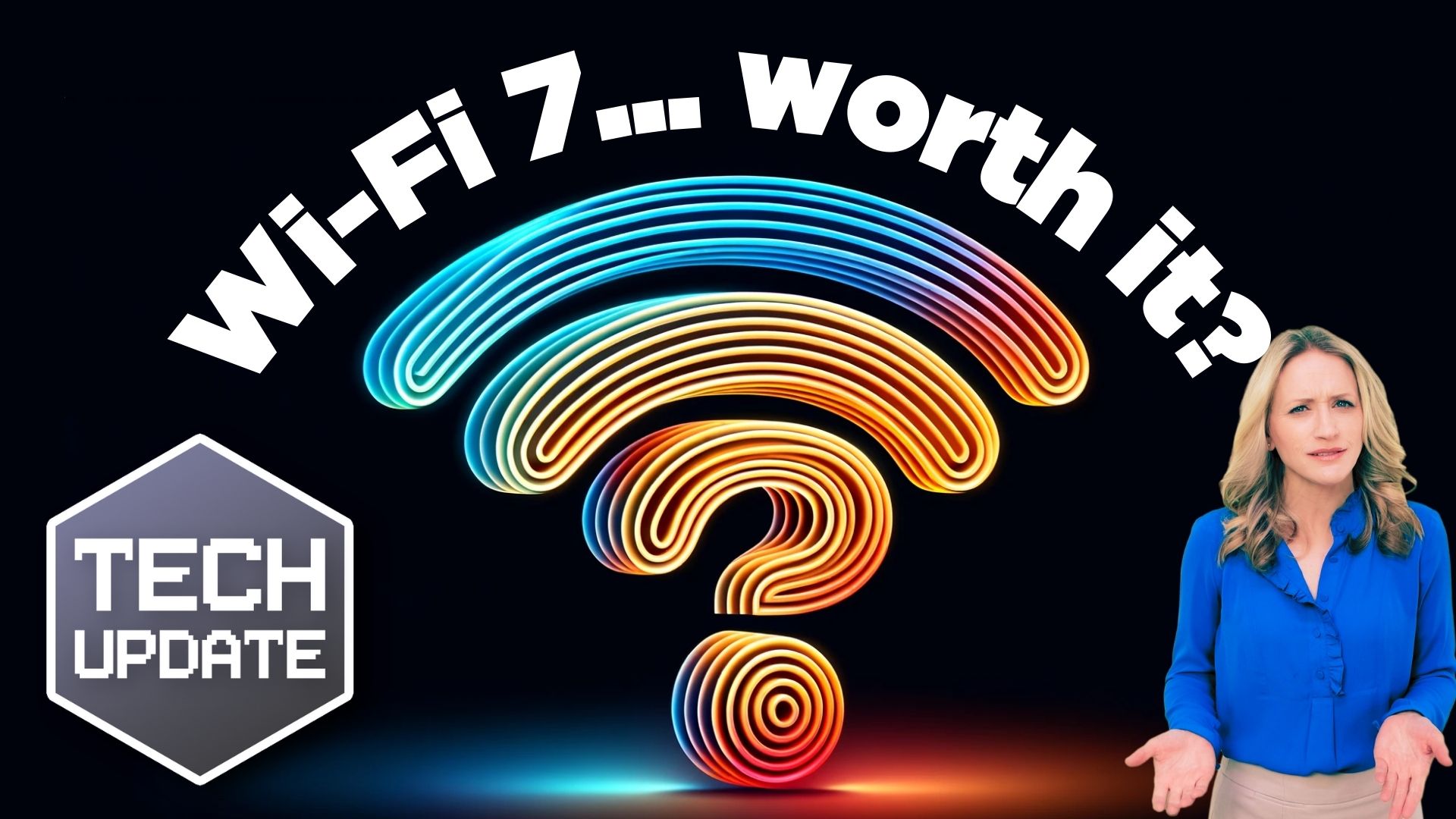 A 3d wi-fi symbol with the words wi-fi &... Worth it?